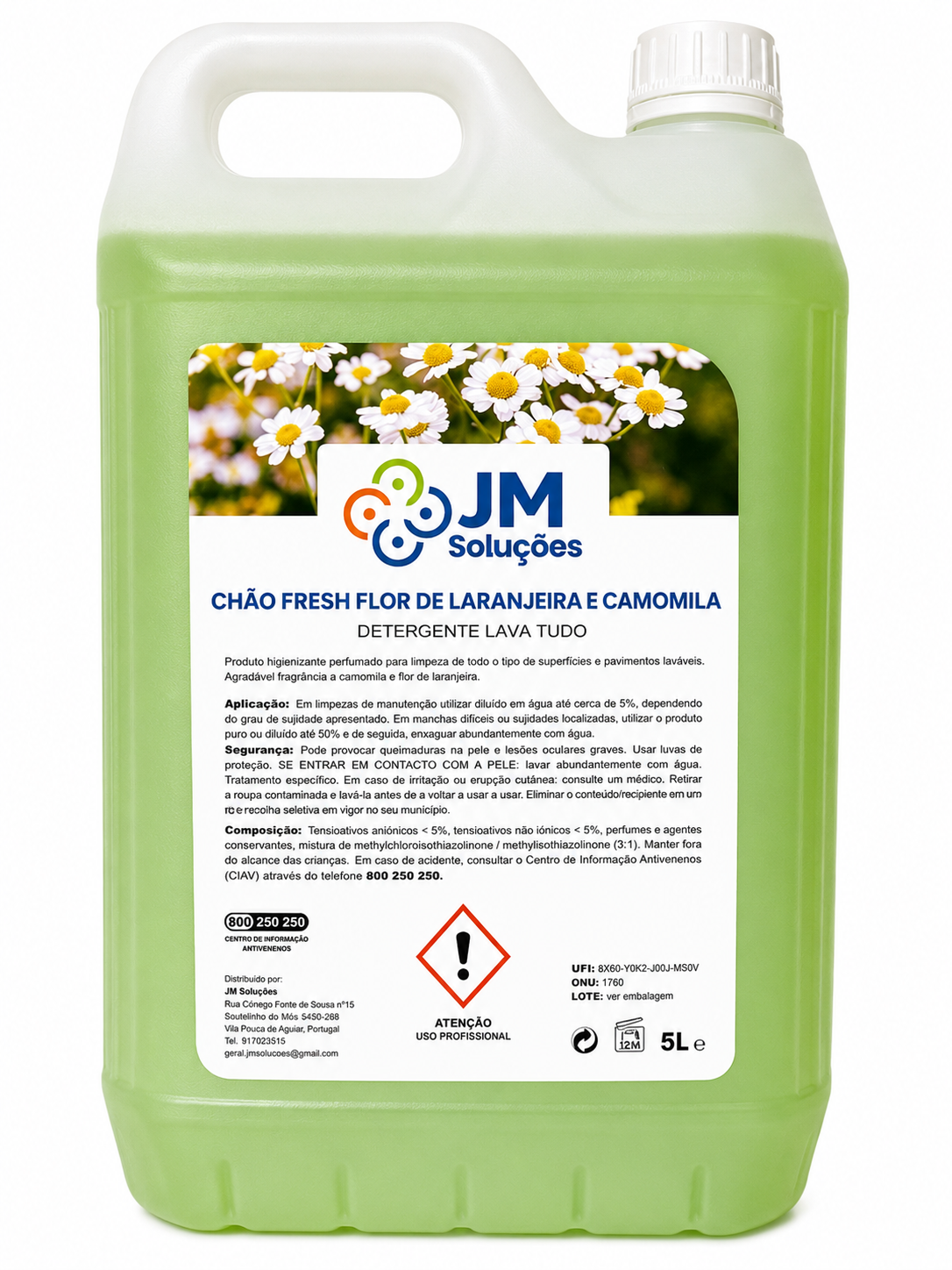 Chão Fresh Flor de Laranjeira e Camomila 5L - JM Soluções