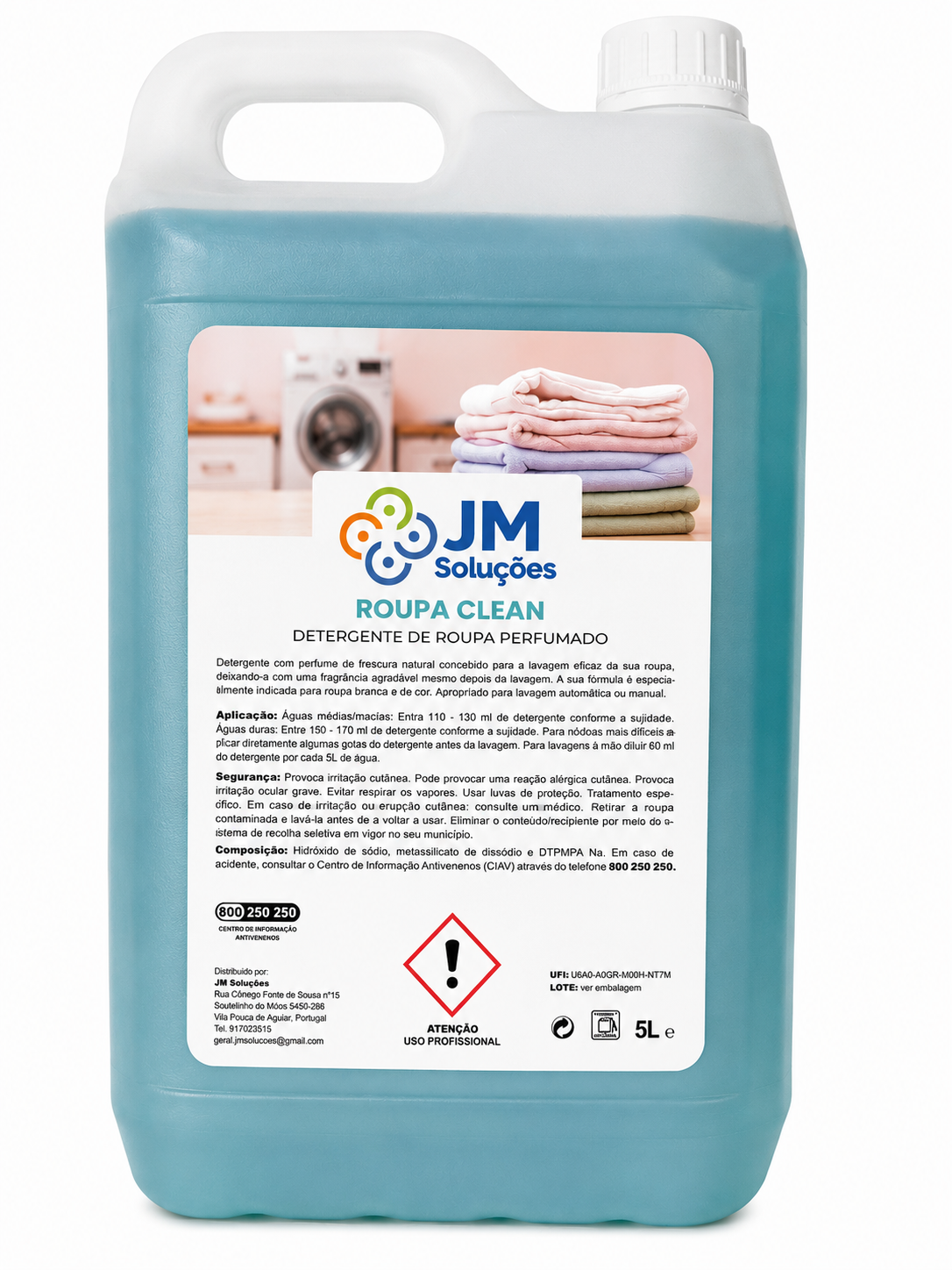 Roupa Clean 5L - JM Soluções
