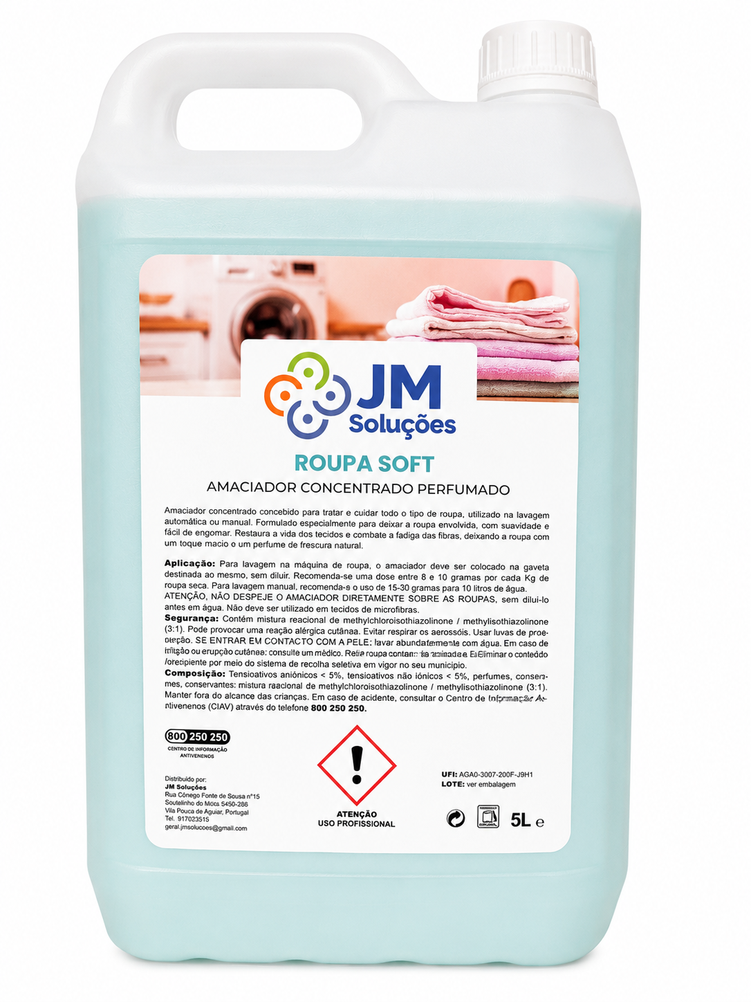 Roupa Soft 5L - JM Soluções